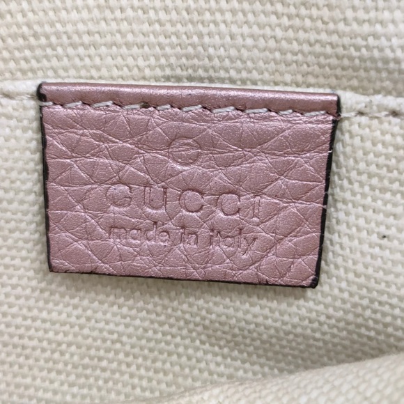 Auth Gucci Metallic Pink Disco Crossbody SoHo
Bag Purse Handbag - Picture 12 of 14